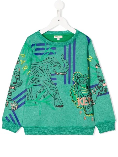 Kenzo Kids джемпер с принтом