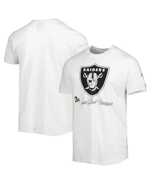 Мужская белая футболка Las Vegas Raiders Historic Champs New Era