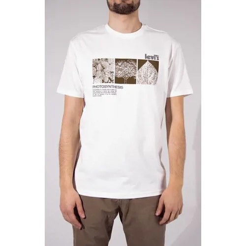 Levi's белая футболка c графическим рисунком Graphic T-shirt. Размер L