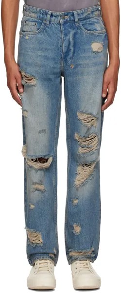 Синие джинсы Anti K Heritage Repair Ksubi