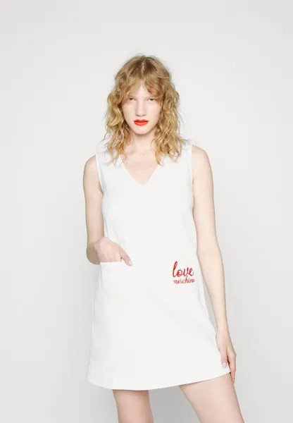 Джинсовое платье Love Moschino, белый