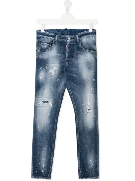 Dsquared2 Kids джинсы с эффектом разбрызганной краски