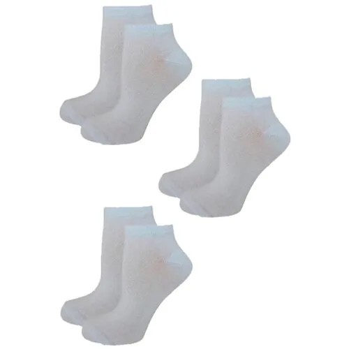 Носки AVANI, 3 пары, размер 25 (39-40), белый