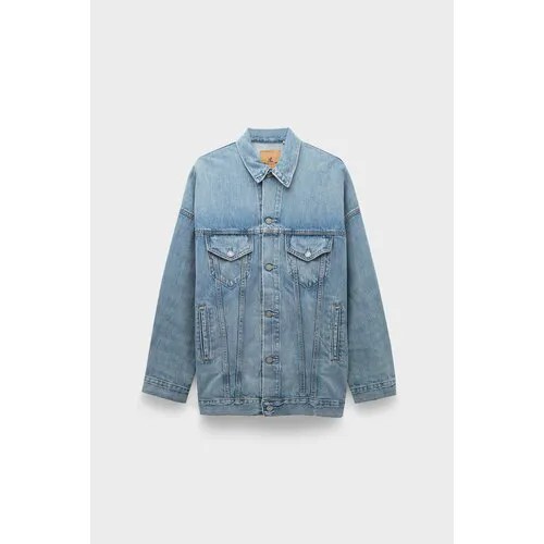 Джинсовая куртка DENIMIST serena trucker jacket alsen indigo [unlined], размер 42, синий
