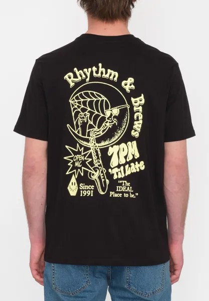 Футболка с принтом RHYTHM BSC SST Volcom, цвет black