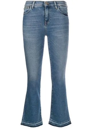 TWINSET укороченные джинсы с необработанными краями