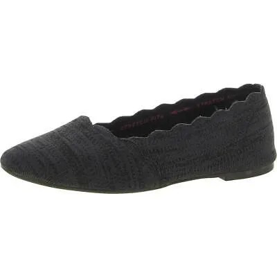 Черные женские балетки Skechers с фестонами, ширина 9 (C, D, W) BHFO 3262