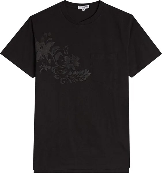 Футболка Engineered Garments Printed Cross Crew Neck T-Shirt 'Navy Floral', синий