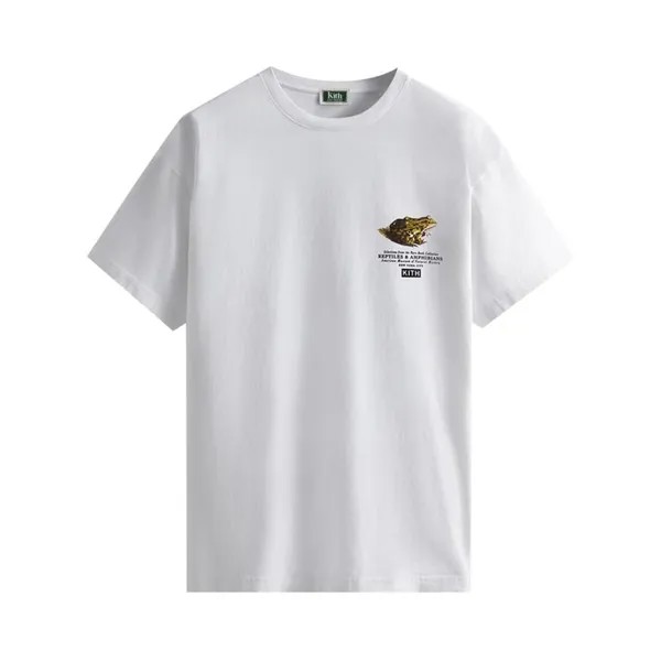 Футболка Kith For AMNH Amphibians Vintage Tee 'White', белый