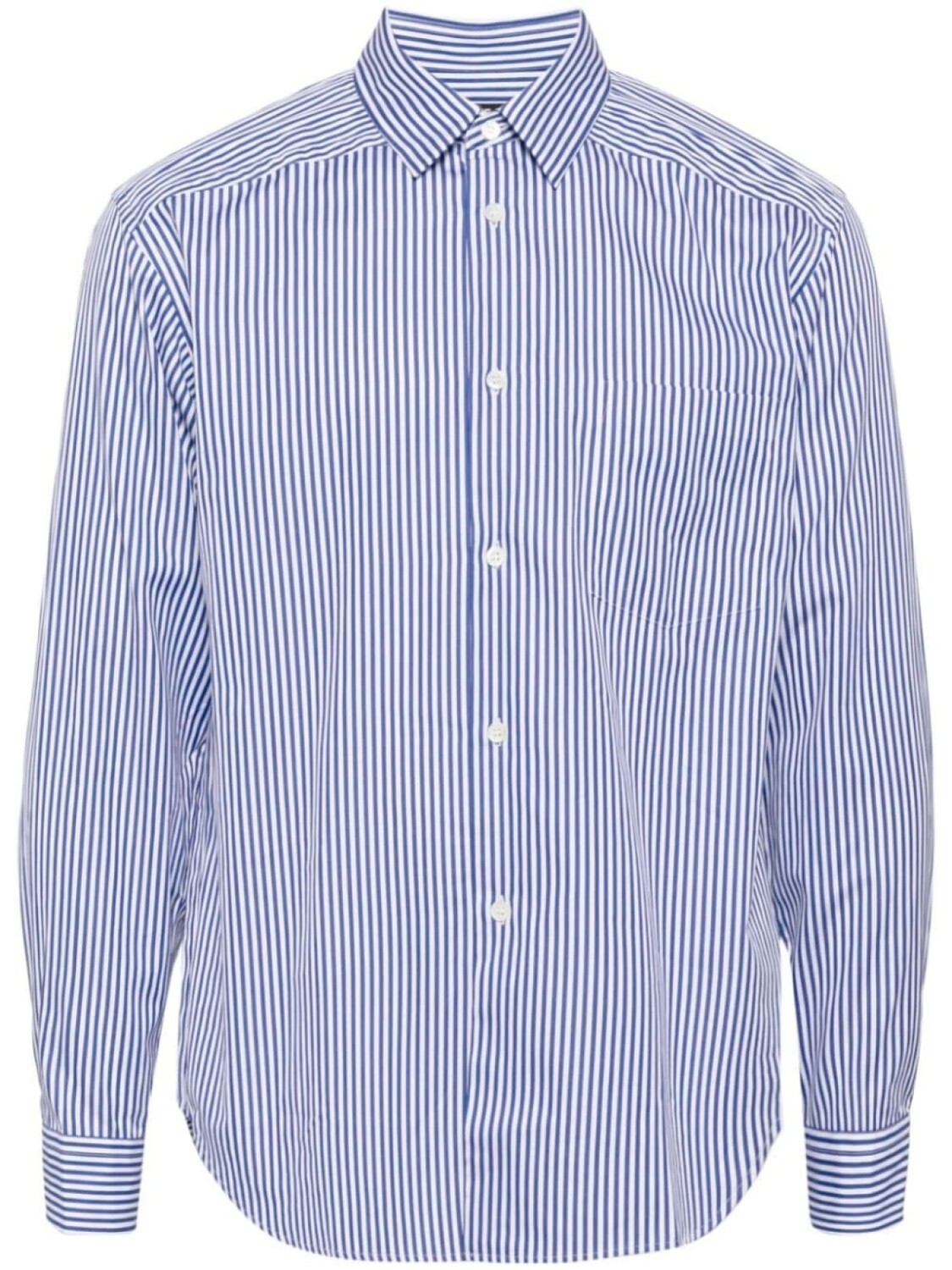Comme des Garçons Homme Deux рубашка candy в полоску, синий