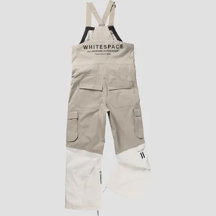 Утепленные брюки-комбинезон-карго объемом 2 л мужские WHITESPACE, цвет Warm White/Fog Khaki/Black