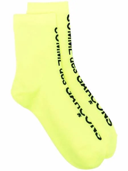 Comme Des Garçons носки с вышитым логотипом