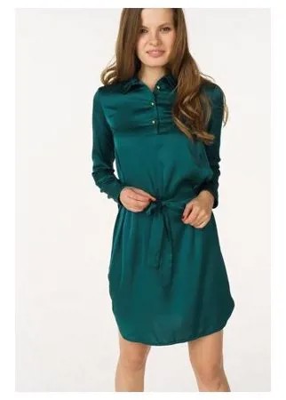 Платье AScool DRESS2601 женское Цвет Зеленый Однотонный р-р 44