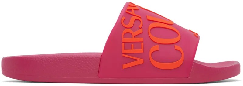Розовые шлепанцы Fondo Hot Versace Jeans Couture
