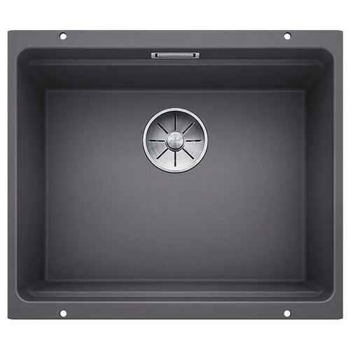 Врезная кухонная мойка 53 см Blanco Etagon 500-U Silgranit PuraDur 522228 темная скала