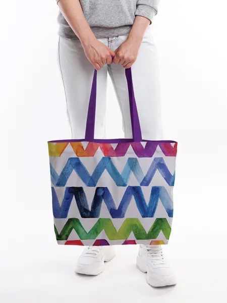 Текстильная женская сумка на молнии для пляжа и фитнеса bsz_413931 JoyArty