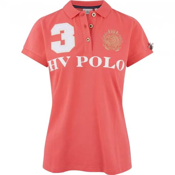 Женская рубашка-поло Favorititas EQ ярко-коралловая HV POLO, цвет rot