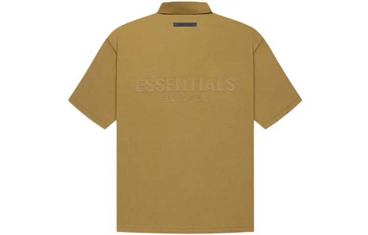 ФУТБОЛКА ПОЛО унисекс Fear of God Essentials, Коричневый