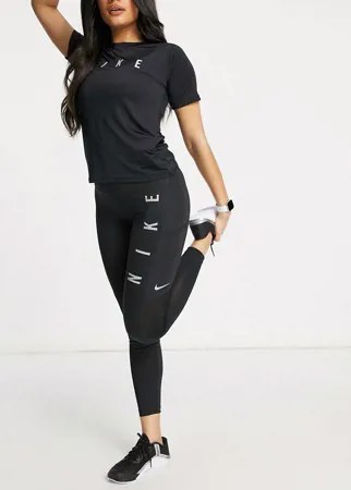 Черные леггинсы Nike Running Run Division Epic Fast-Черный цвет
