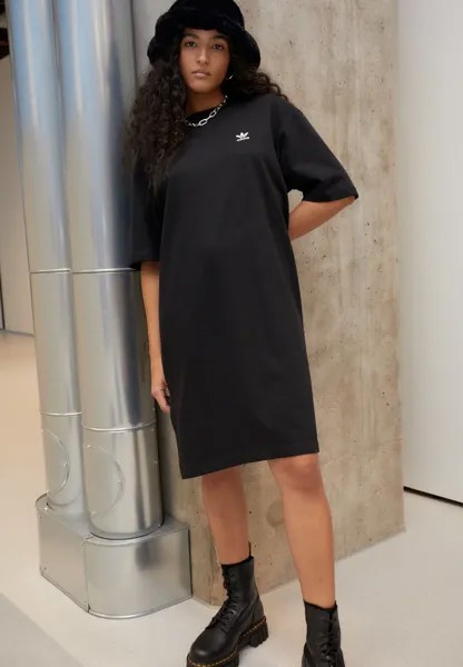Платье из джерси adidas Originals, черный