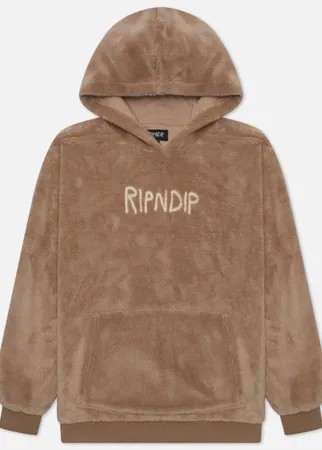 Мужская толстовка RIPNDIP Bradbury Sherpa Hoodie, цвет коричневый, размер M