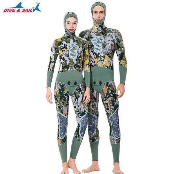 Камуфляжные Гидрокостюмы 3 мм для женщин и мужчин, костюм для подводной охоты, гидрокостюм для дайвинга, одежда для рыбалки и охоты