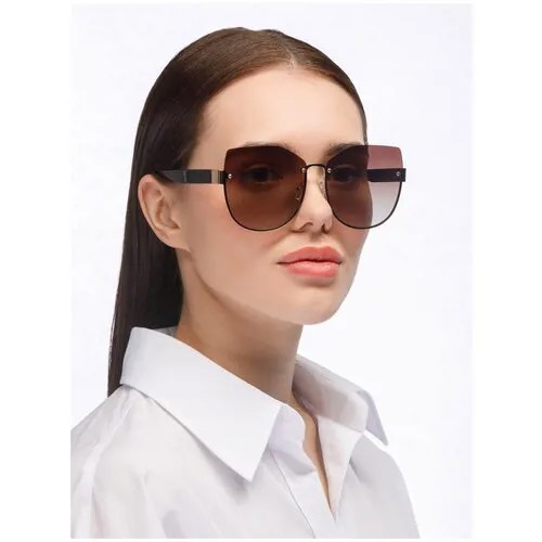 Солнцезащитные очки ELEGANZZA, коричневый