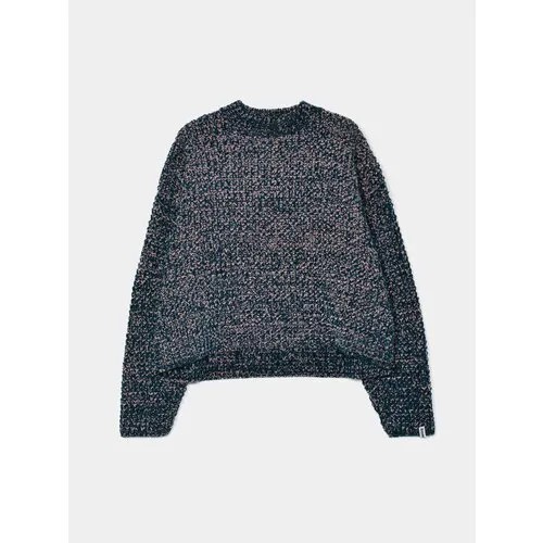 Свитер BONSAI Printed Cinille Sweater Ocean Depths, размер S, серый