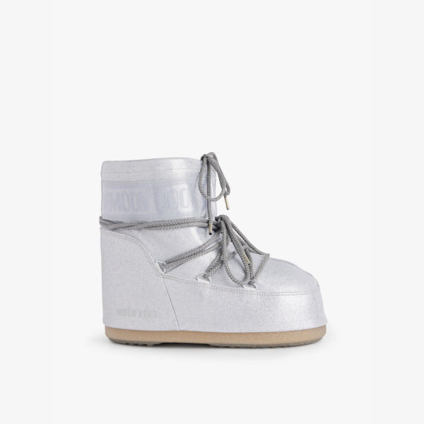 Ботинки Icon low glitter pu snow boots Moon Boot, серебряный