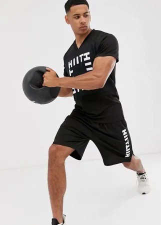 Черные шорты с логотипом HIIT-Черный