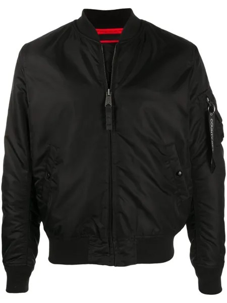 Бомбер с графичным принтом Marcelo Burlon County of Milan, черный