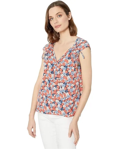 Топ Michael Kors Hothouse Tie Top, цвет Coral Peach