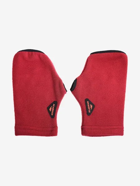 Варежки флисовые Alaskan Small Mittens бордовые L, Красный