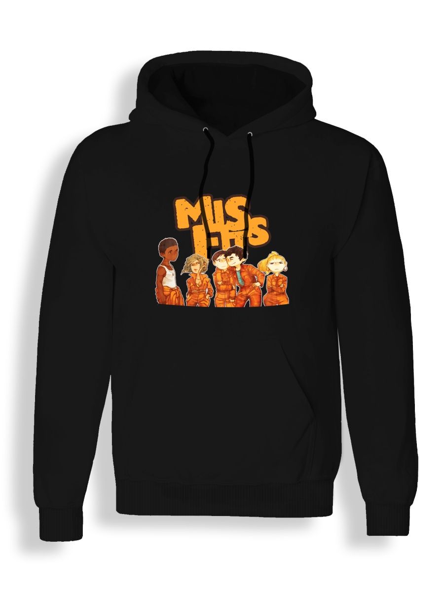 Худи унисекс СувенирShop Отбросы/Misfits/Сериал 5 черное L