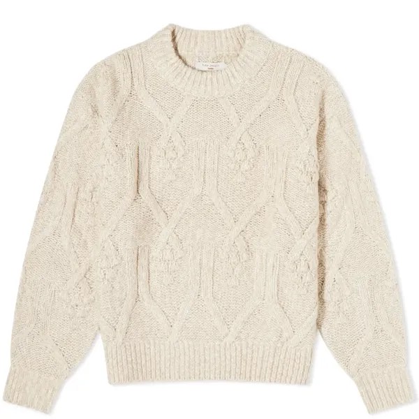 Свитер Nudie Jeans Co Elsa Cable Knit, бежевый