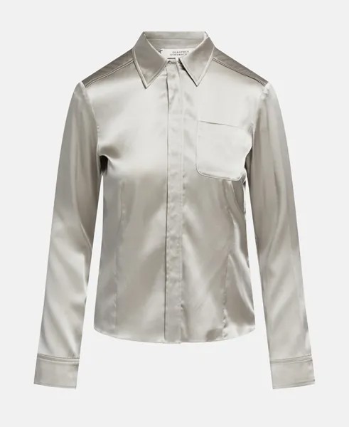 Шелковая блузка Dorothee Schumacher, лаймовый
