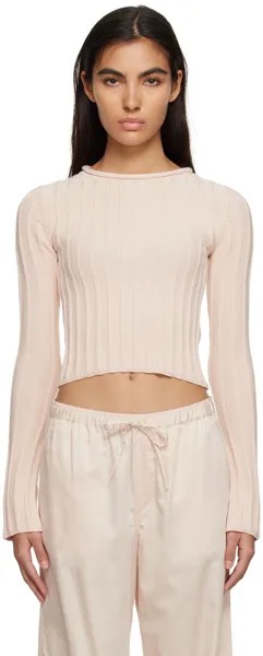 Розовый свитер в рубчик Filippa K