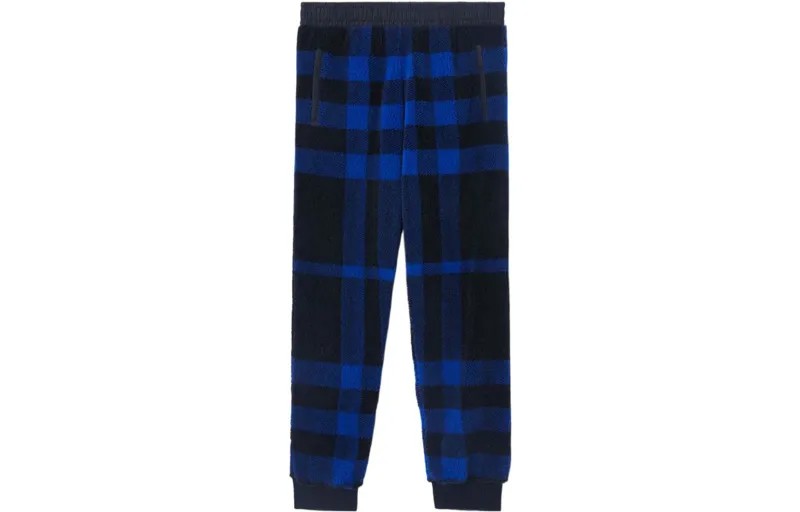Мужские трикотажные спортивные штаны Burberry, цвет Blue