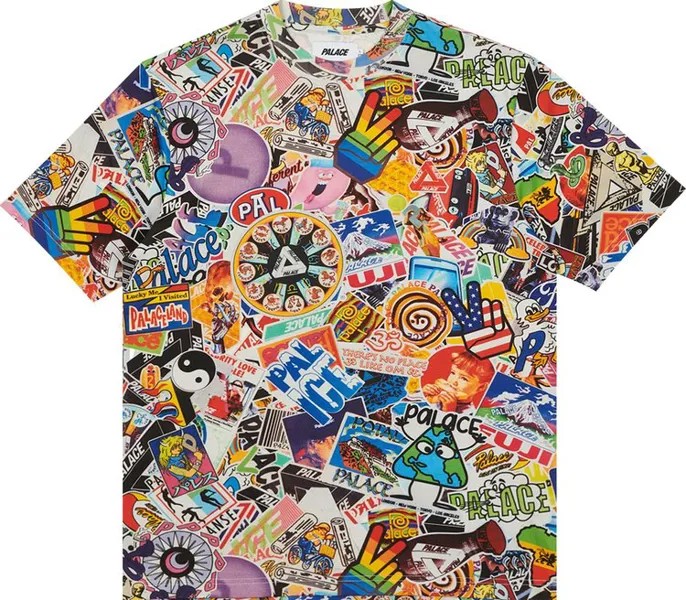 Футболка Palace Sticker Pack T-Shirt 'Multicolor', разноцветный