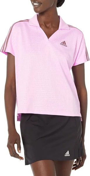 Рубашка поло с 3 полосками больших размеров adidas, цвет Bliss Lilac