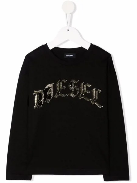 Diesel Kids топ с длинными рукавами и логотипом