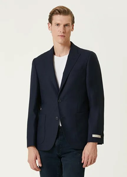 Шерстяное пальто Drop 7 Beymen Collection, синий