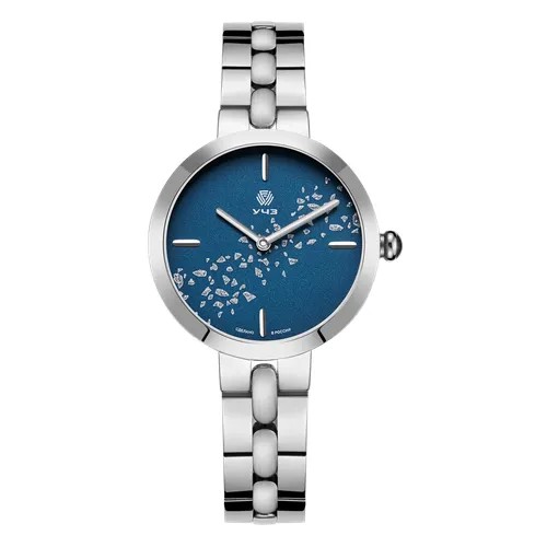 Наручные часы УЧЗ 3044В-2, синий, серебряный