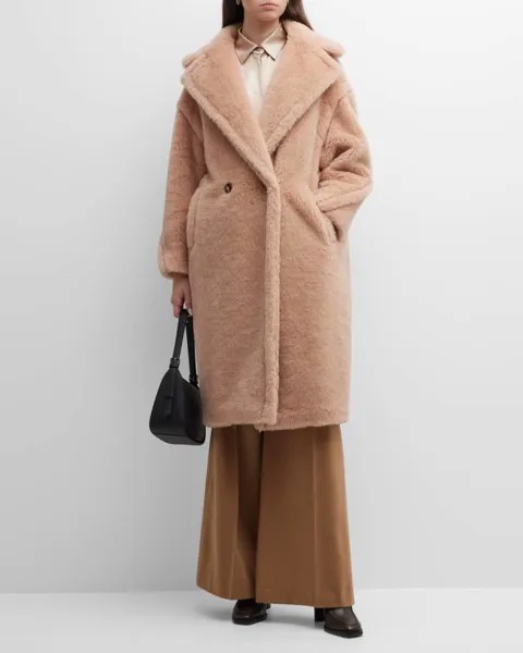 Длинное пальто из искусственного меха Tedgirl Max Mara