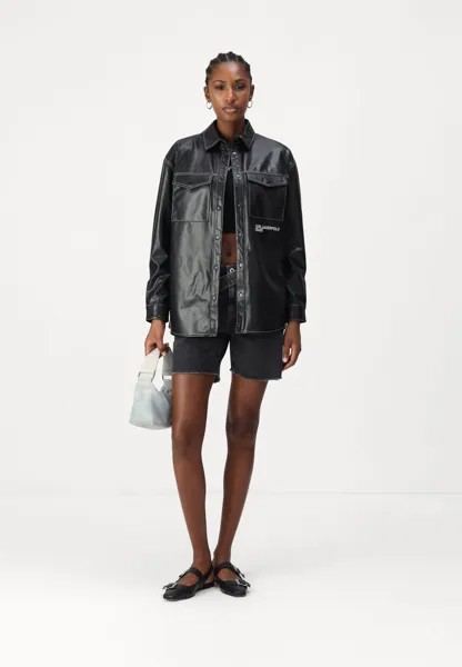 Куртка из искусственной кожи Karl Lagerfeld, черный