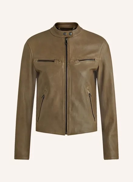 Кожаная куртка сосна Belstaff, коричневый