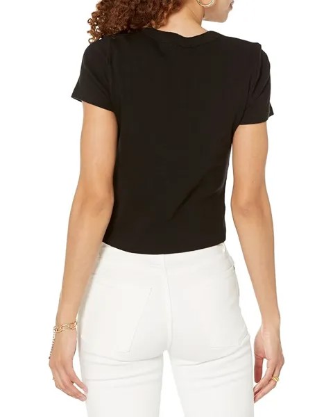 Футболка Michael Stars Mimi Cropped Tee, черный