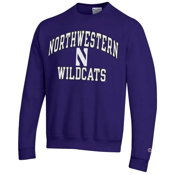 Мужской фиолетовый свитшот Northwestern Wildcats High Motor Pullover Champion