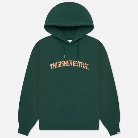 Мужская толстовка thisisneverthat Arch-Logo Hoodie, цвет зелёный, размер S