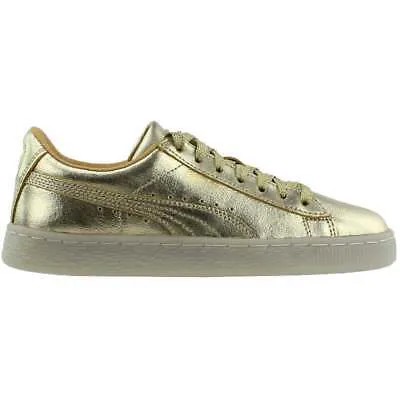 Puma Suede 50Th Gold Metallic Youth Girls Size 6 M Кроссовки Повседневная обувь 367297